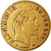 Moneta, Francia, Napoleon III, 10 Francs, 1864, Strasbourg, MB+, Oro, KM:800.2