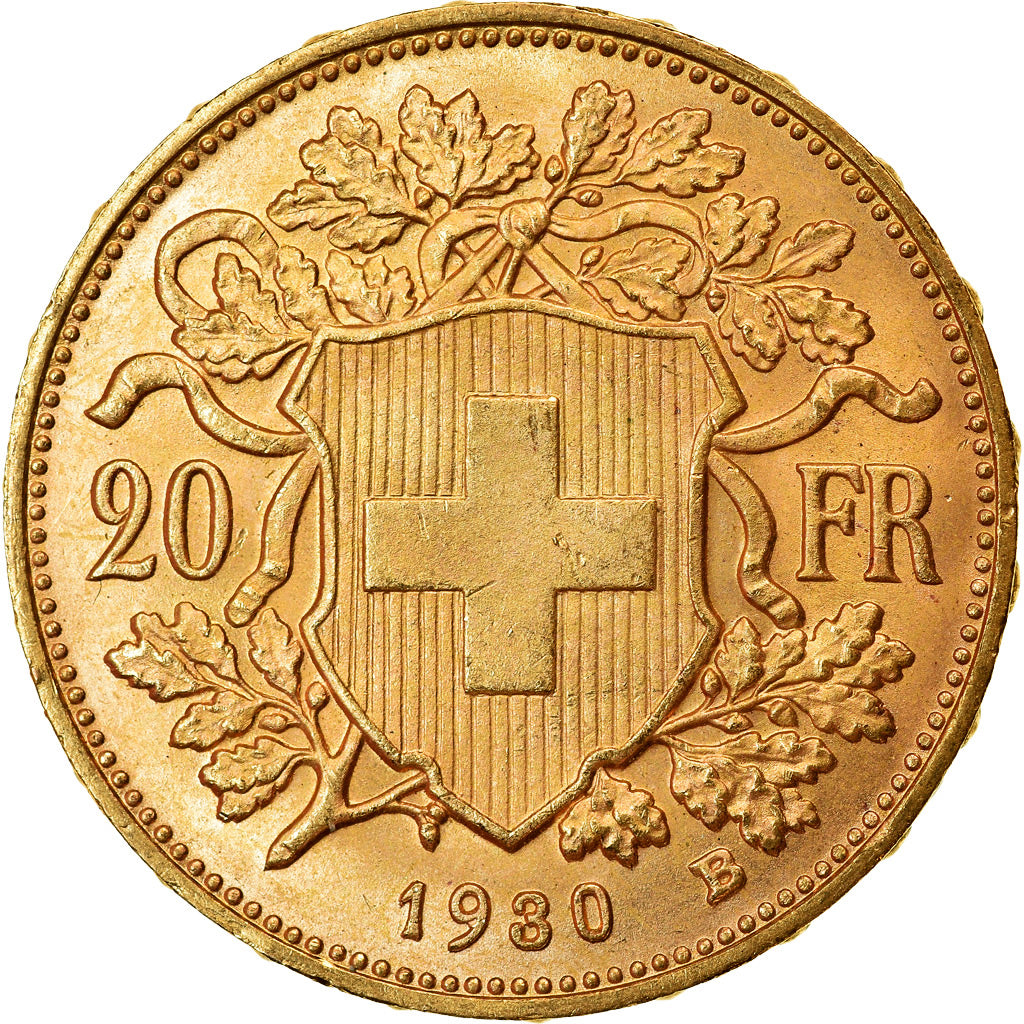 Moneda, Suiza, 20 Francs, 1930, Bern, SC, Oro, KM:35.1