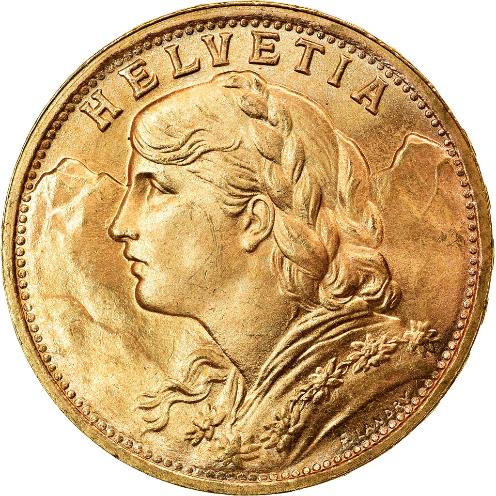 Moneda, Suiza, 20 Francs, 1947, Bern, SC, Oro, KM:35.2