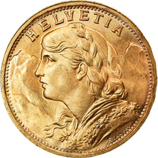 Moneda, Suiza, 20 Francs, 1947, Bern, SC, Oro, KM:35.2