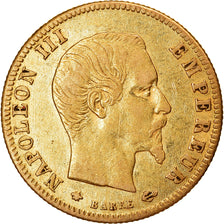 Moneta, Francja, Napoleon III, 5 Francs, 1859, Strasbourg, EF(40-45), Złoto