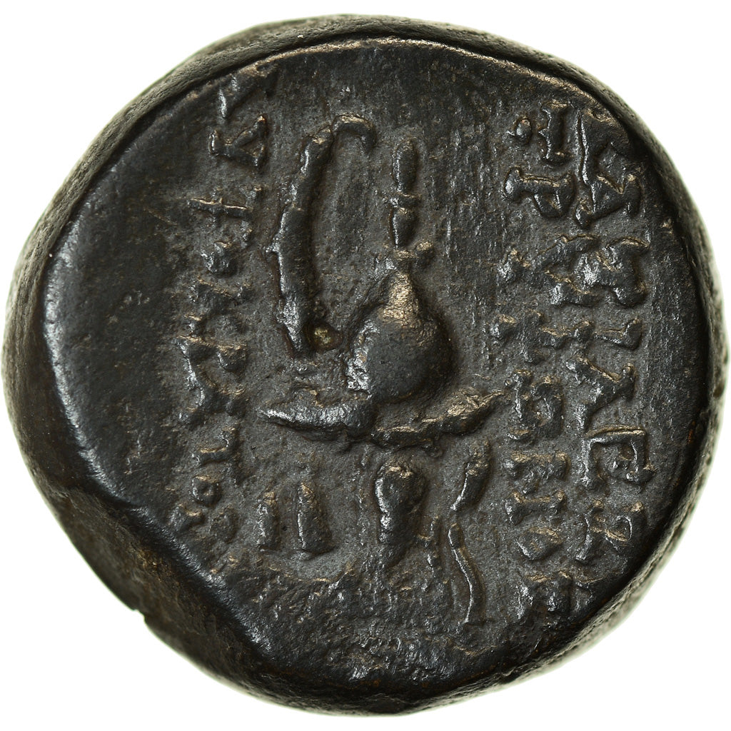 Coin, Seleukid Kingdom, Tryphon, Bronze Æ, 142-138 BC, Antioch, EF(40-45)