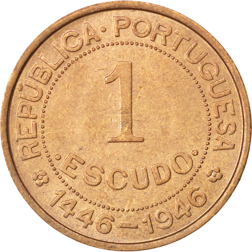 GUINEA-BISSAU, Escudo, 1946, KM #7, MS(63), Bronze, 27, 7.50