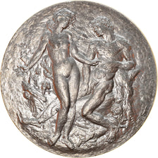 France, Medal, Gravure, Grand Prix de Rome, Naissance d'Eve, 1957, Rousseau