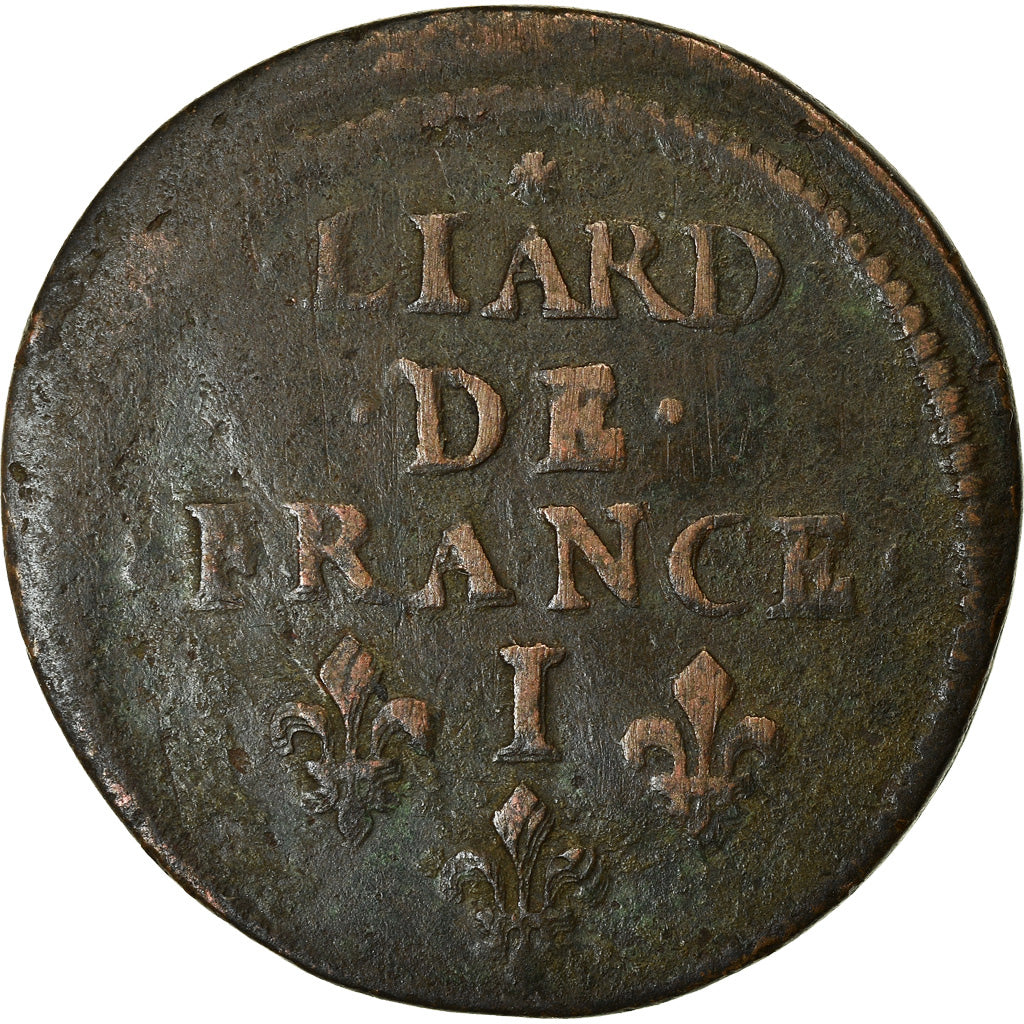 Munten, Frankrijk, Louis XIV, Liard de France, 1658, Limoges, FR, Koper, C2G:118