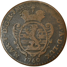 Coin, Luxembourg, Maria Theresa, 2 Liards, 1760, Brussels, VF(20-25), Copper