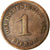 Moneda, ALEMANIA - IMPERIO, Wilhelm I, Pfennig, 1875, Muldenhütten, BC+, Cobre