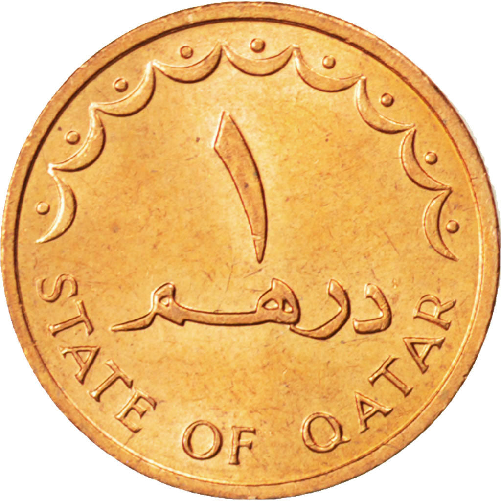 QATAR, Dirham, 1973, KM #2, MS(63), Bronze, 15, 1.50