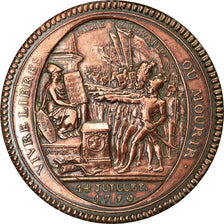 Coin, France, Monneron, 5 Sols, 1792, Birmingham, EF(40-45), Bronze, KM:Tn31