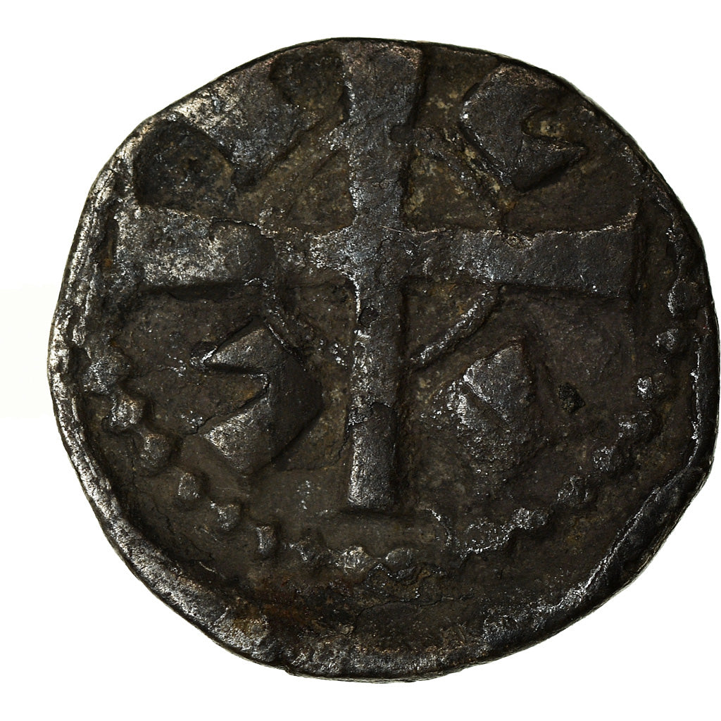 Munten, Frankrijk, Vlaanderen, Denarius, Lille, FR+, Zilver, Ghyssens:492
