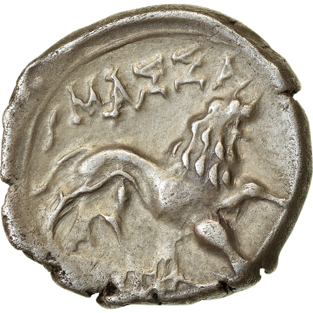 Monnaie, Massalia, Drachme, 125-90 BC, Marseille, TTB+, Argent, Feugère &