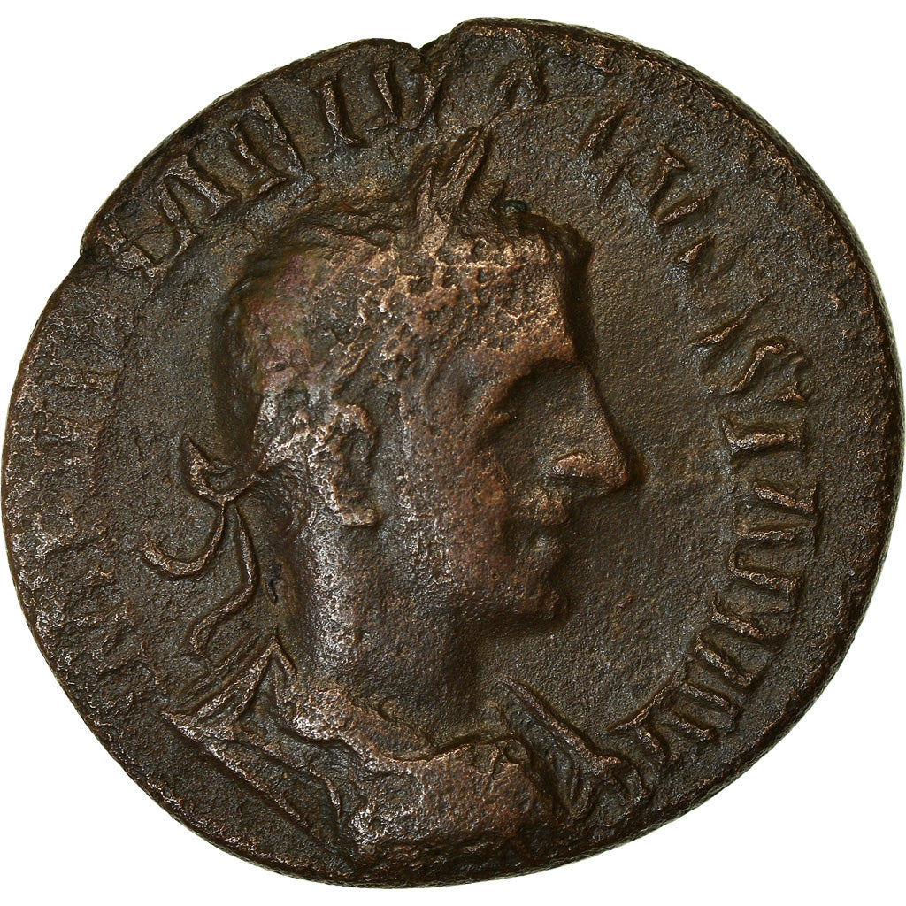 Moneta, Troja, Alexandreia, Volusian, Bronze Æ, 251-253, EF(40-45), Bronze