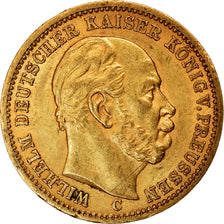 Coin, German States, PRUSSIA, Wilhelm I, 20 Mark, 1872, Frankfurt, AU(50-53)