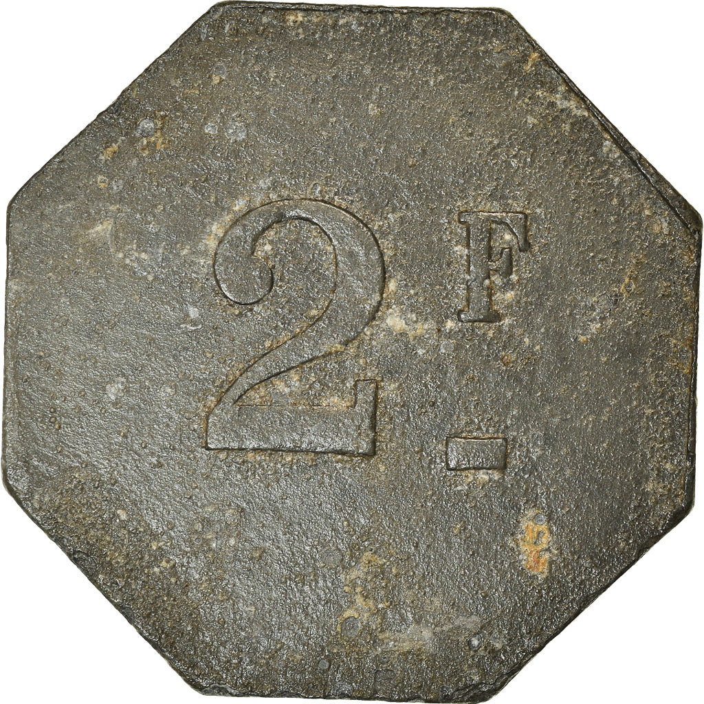 Moneda, Senegal, Casamance, Maurel & H. Prom, 2 Francs, Very rare, MBC, Cinc