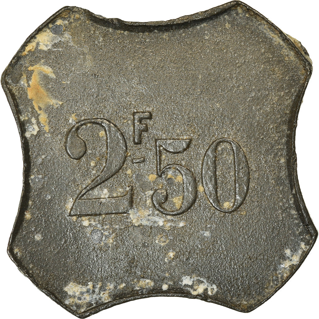 Moneda, Senegal, Casamance, Maurel & H. Prom, 2.5 Francs, Very rare, MBC, Cinc