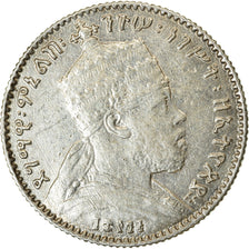 Coin, Ethiopia, Menelik II, Gersh, 1895 (1902-03), AU(50-53), Silver, KM:12