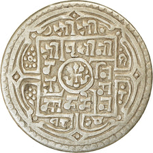 Coin, Nepal, SHAH DYNASTY, Prithvi Bir Bikram, Mohar, 1898 SE / 1820, AU(50-53)