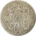 Coin, Nepal, SHAH DYNASTY, Prithvi Bir Bikram, Mohar, 1906 SE / 1828, EF(40-45)