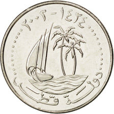 QATAR, 50 Dirhams, 2003, KM #9, MS(63), Copper-Nickel, 25, 6.48
