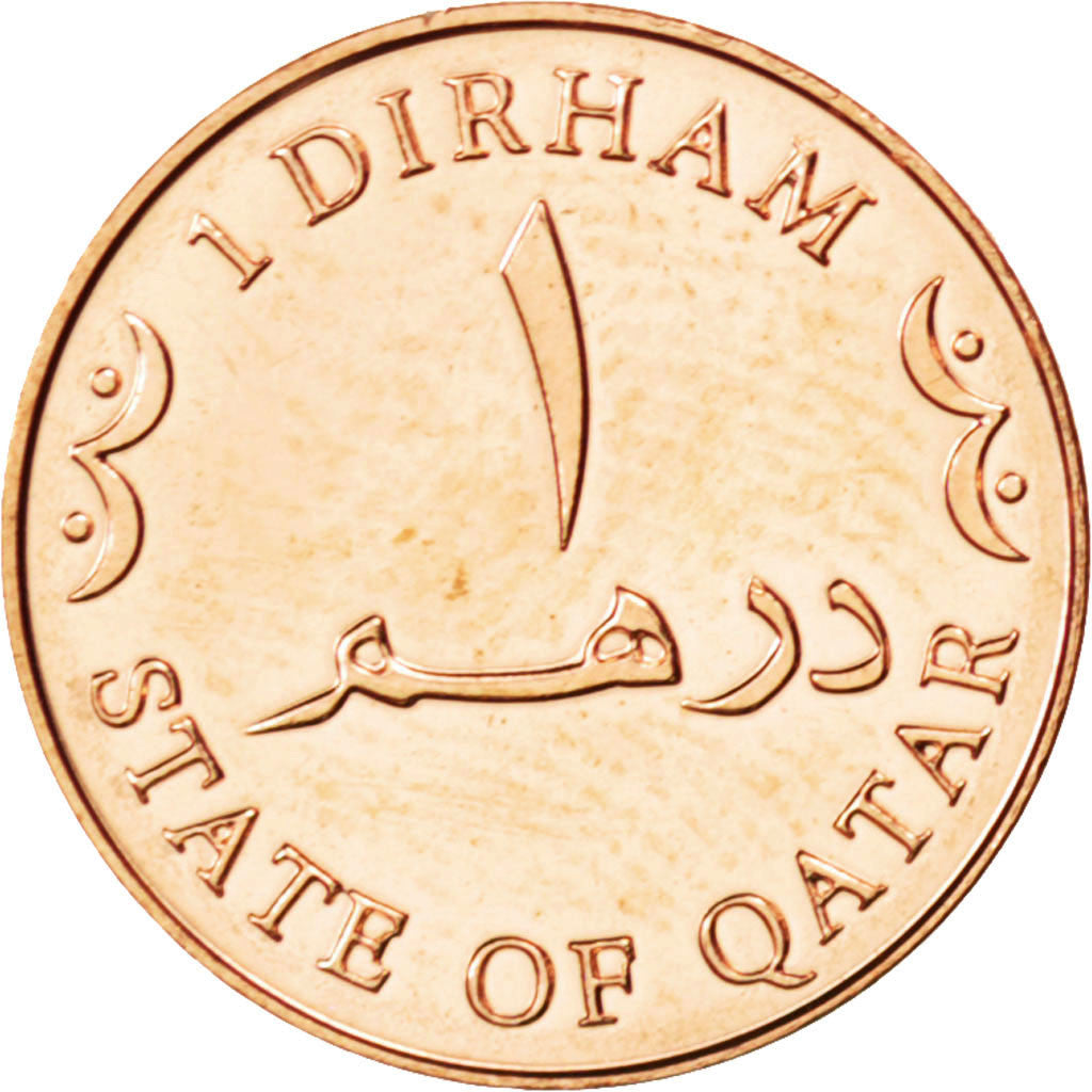 Qatar, 1 Dirham, 2012, KM #New, MS(63), Bronze, 1.32
