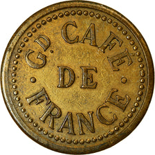 Moeda, França, Grand Café de France, Uncertain Mint, 90 Centimes, EF(40-45)