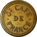 Coin, France, Grand Café de France, Uncertain Mint, 90 Centimes, EF(40-45)