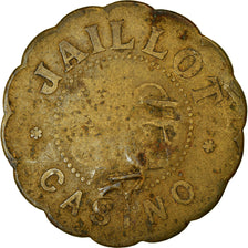 France, Jeton de Casino, Jaillot Casino, 50/30 Centimes, TB, Laiton