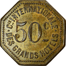 Coin, France, Compagnie Internationale des Grands Hôtels, Paris, 50 Centimes