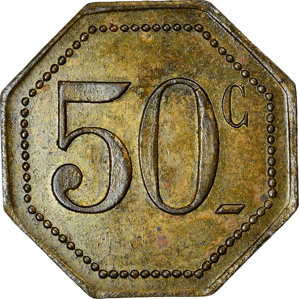 Monnaie, France, Compagnie Internationale des Grands Hôtels, Paris, 50