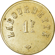 Munten, Frankrijk, Labourdette, Uncertain Mint, 1 Franc, ZF+, Maillechort