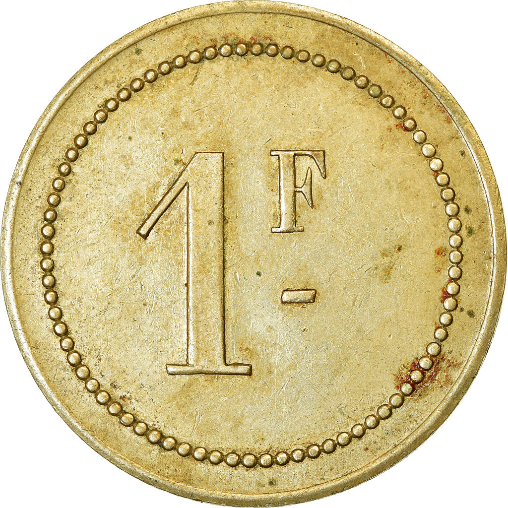 Coin, France, Labourdette, Uncertain Mint, 1 Franc, AU(50-53), Maillechort