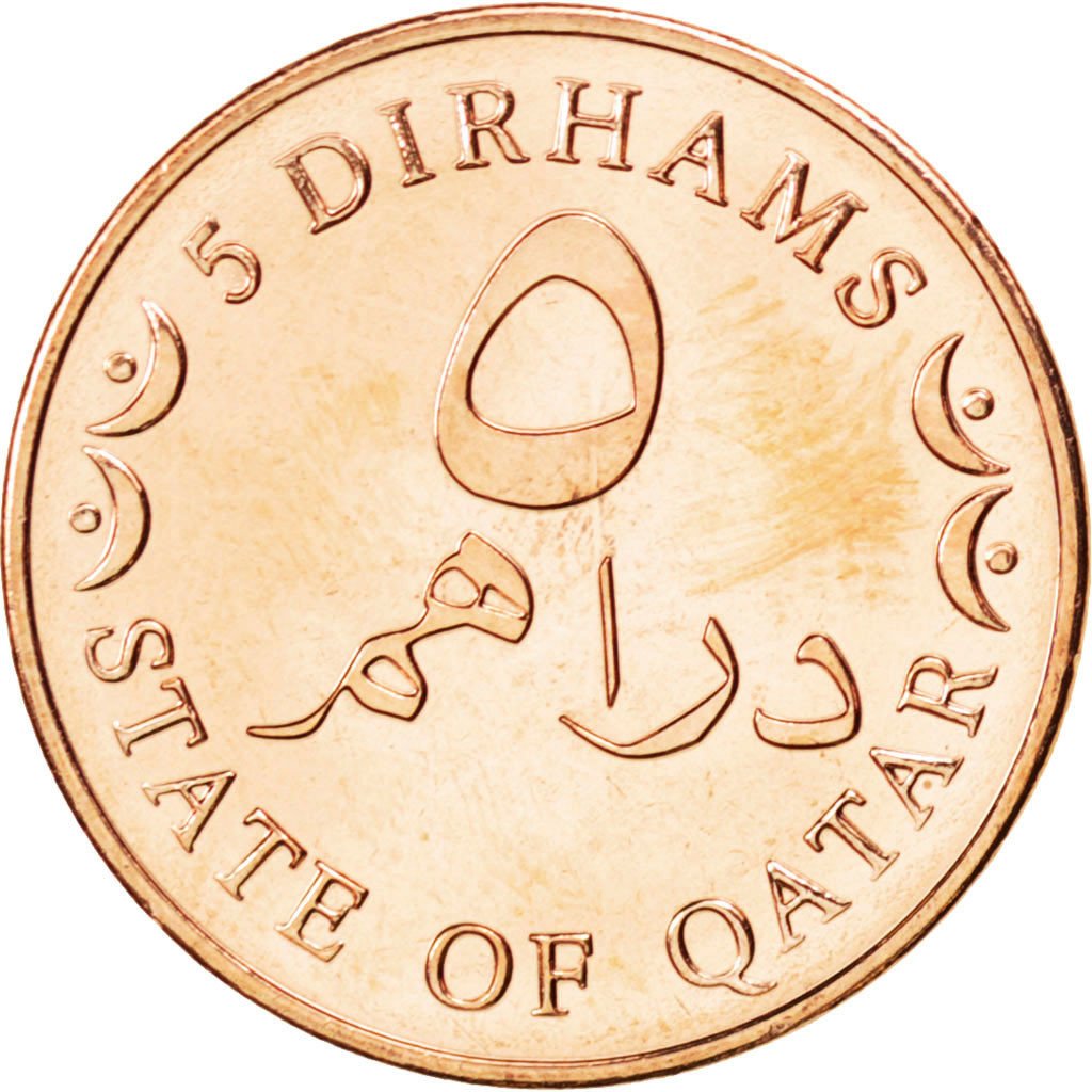 Quatar, 5 Dirhams, 2012, SPL, Bronzo, KM:New