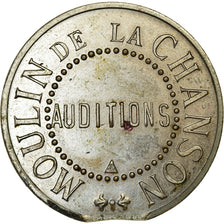 France, Token, Moulin de la Chanson, Auditions, AU(55-58), Nickel plated brass