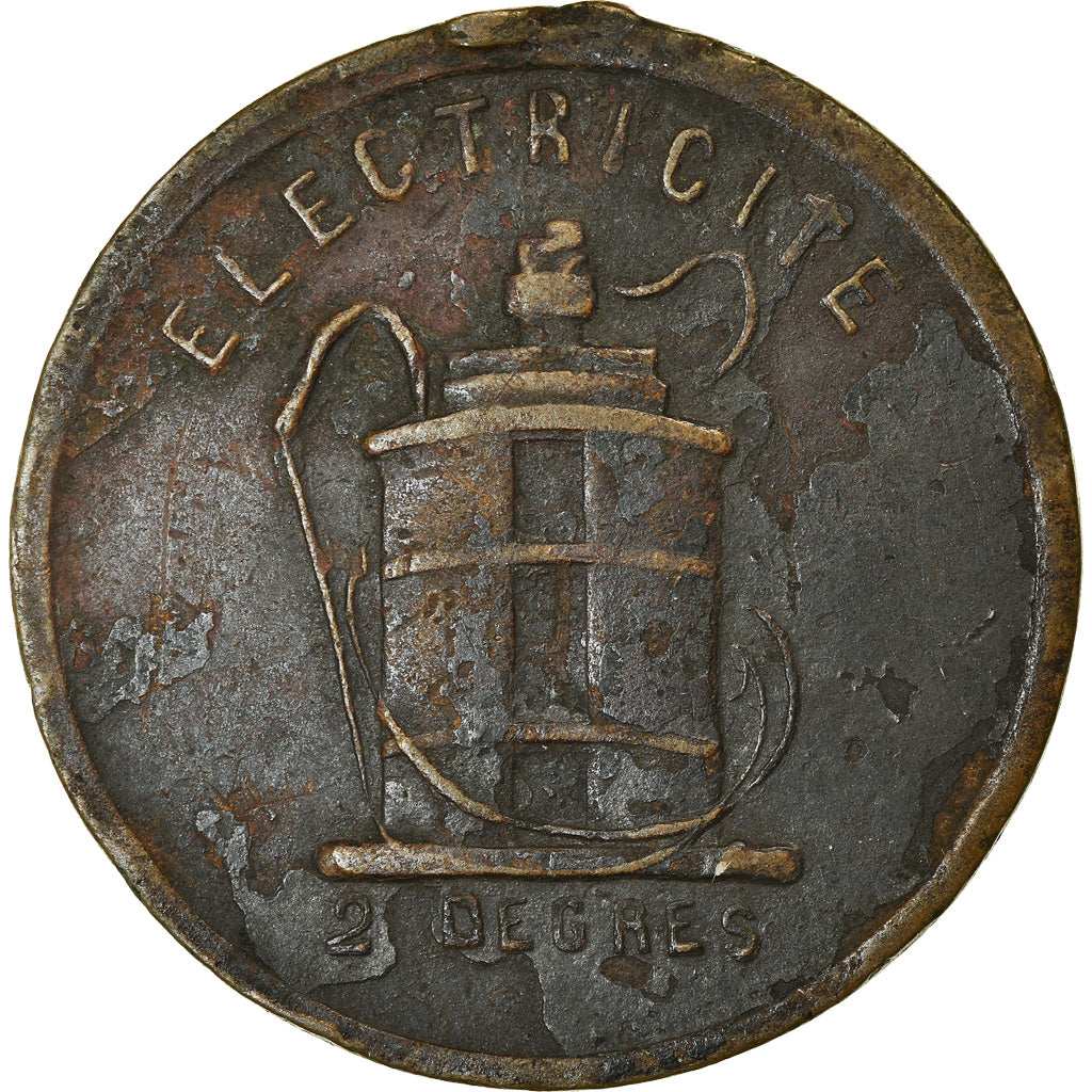 France, Medal, Electricité, 2 degrés, Guérison assurée, Douleurs, EF(40-45)