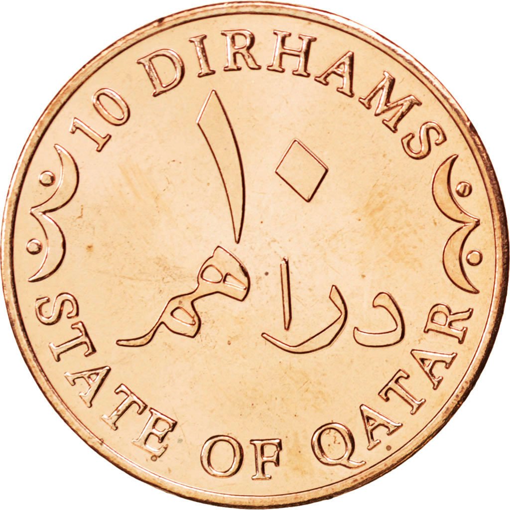 Qatar, 10 Dirhams 2012, KM New