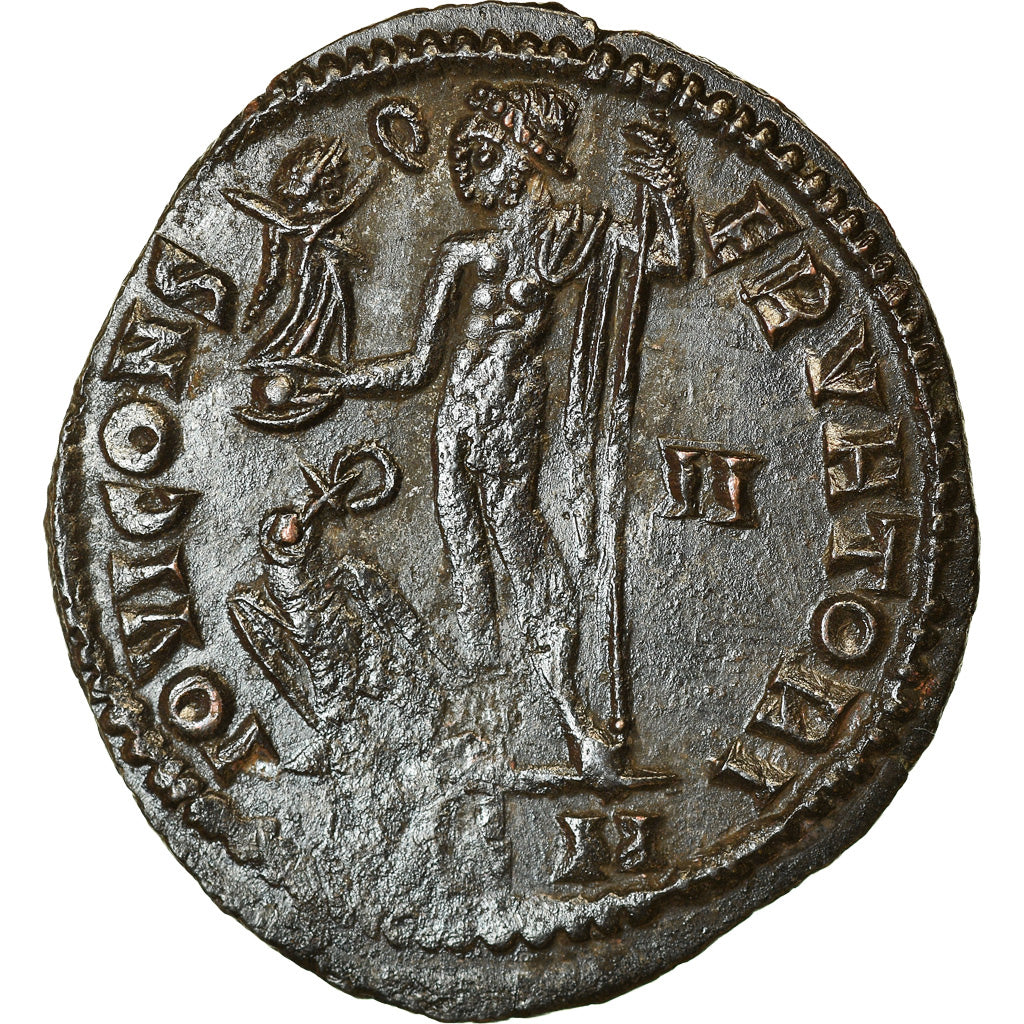Moneda, Licinius I, Follis, 316-317, Kyzikos, MBC+, Bronce, RIC:6
