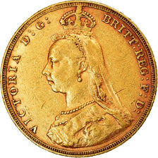 Monnaie, Australie, Victoria, Sovereign, 1887, Melbourne, TTB, Or, KM:10