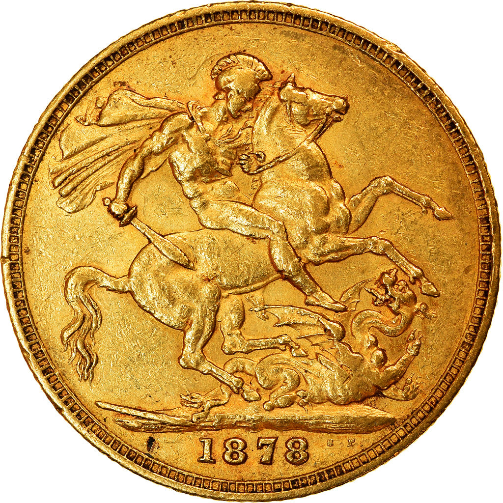 Monnaie, Australie, Victoria, Sovereign, 1878, Melbourne, TTB+, Or, KM:7