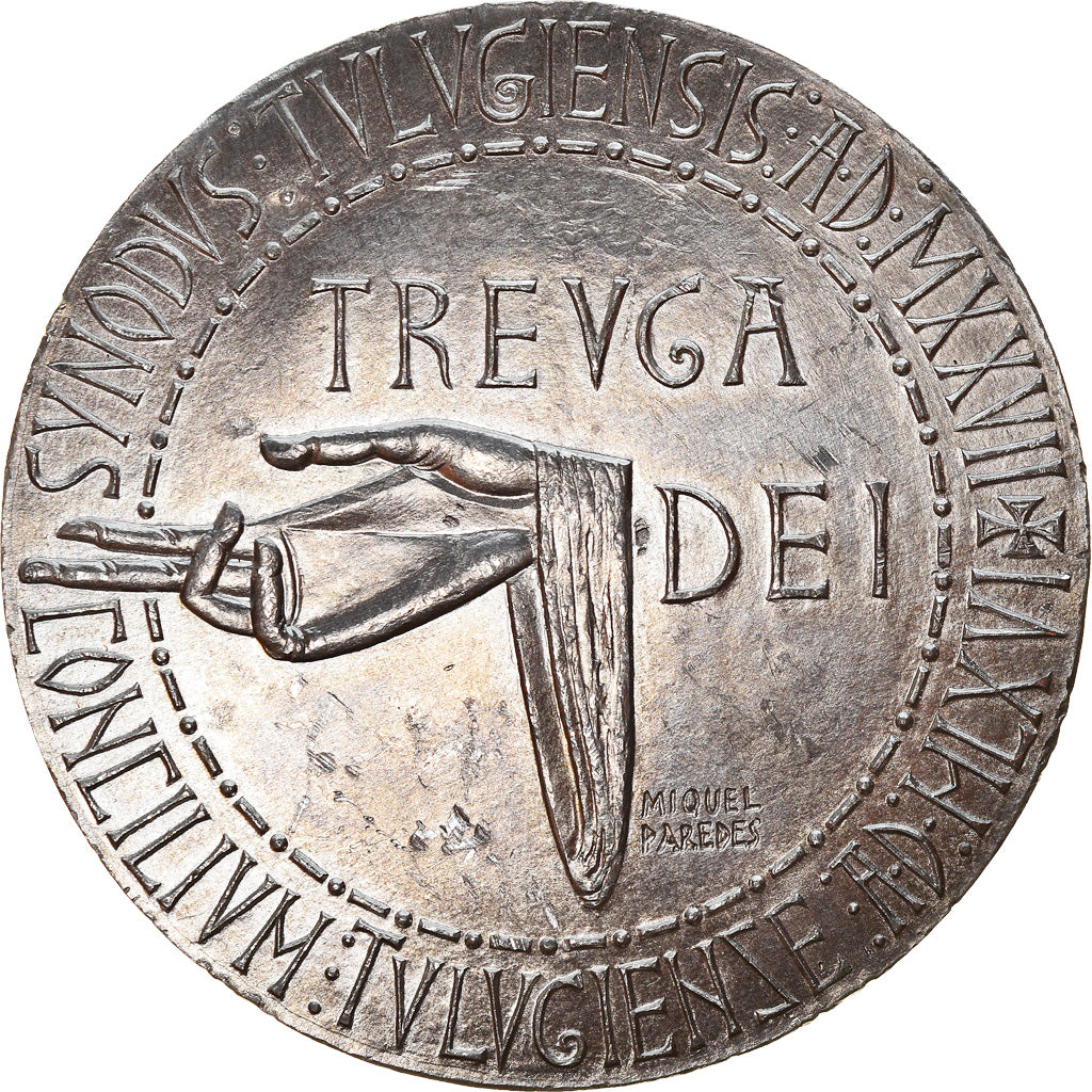 Francja, Medal, La Trêve de Dieu, Perpignan, 1966, Miquel Paredes, AU(55-58)