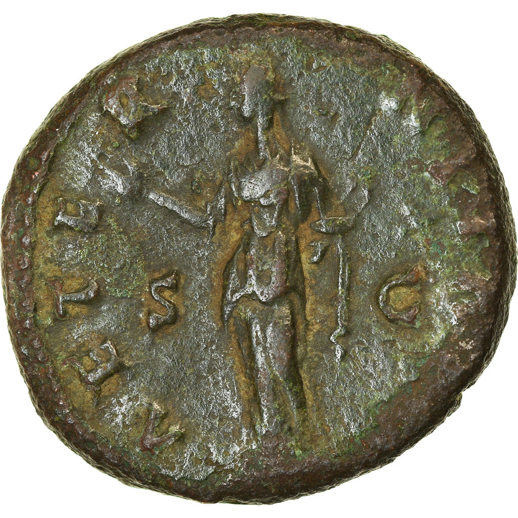 Coin, Diva Faustina I, As, After 141 AD, Rome, EF(40-45), Bronze
