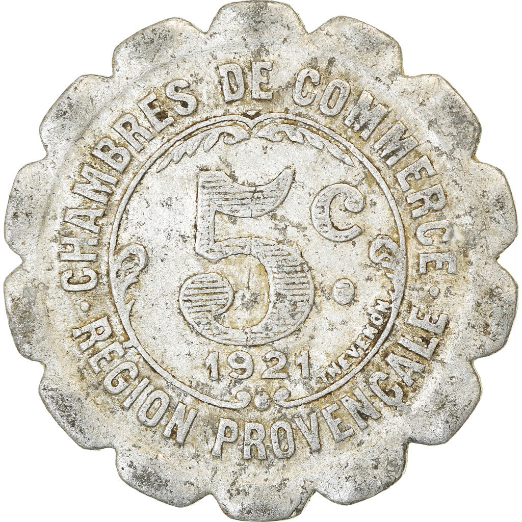Münze, Frankreich, Chambres de Commerce de la Région Provençale, 5 Centimes