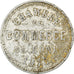 Coin, Algeria, Chambre de Commerce, Bône, 10 Centimes, VF(20-25), Aluminium