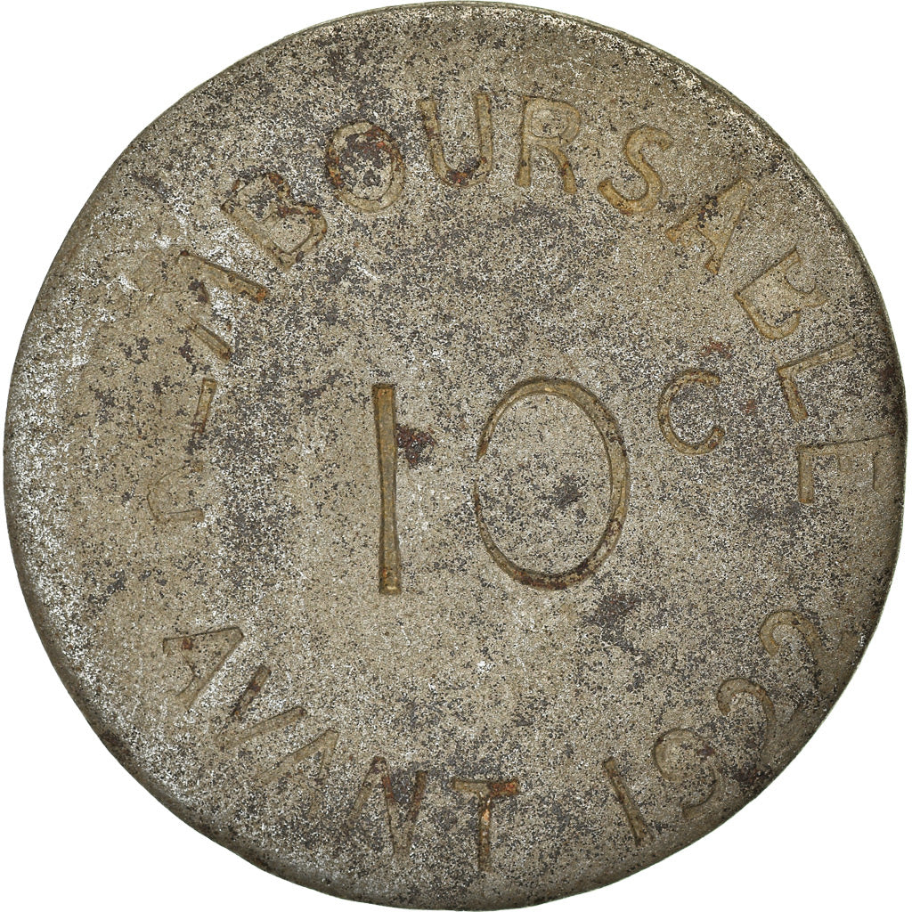 Münze, Frankreich, Chambre de Commerce, Bayonne, 10 Centimes, 1917, SS, Iron
