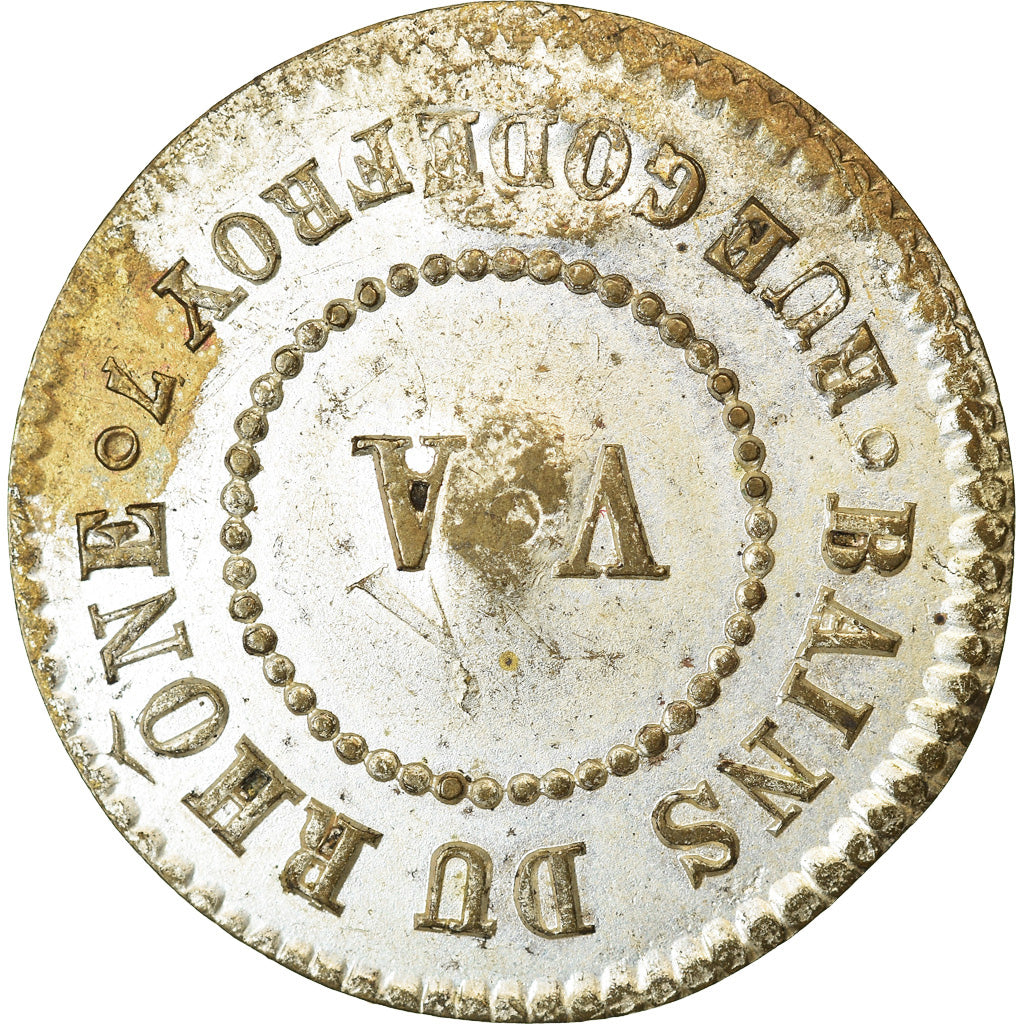 Frankrijk, Token, Bains du Rhône, V. A., Abonnement aux bains, ZF+, Silvered