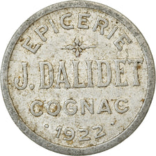 Coin, France, Epicerie DALIDET, Cognac, 5 Centimes, 1922, EF(40-45), Aluminium