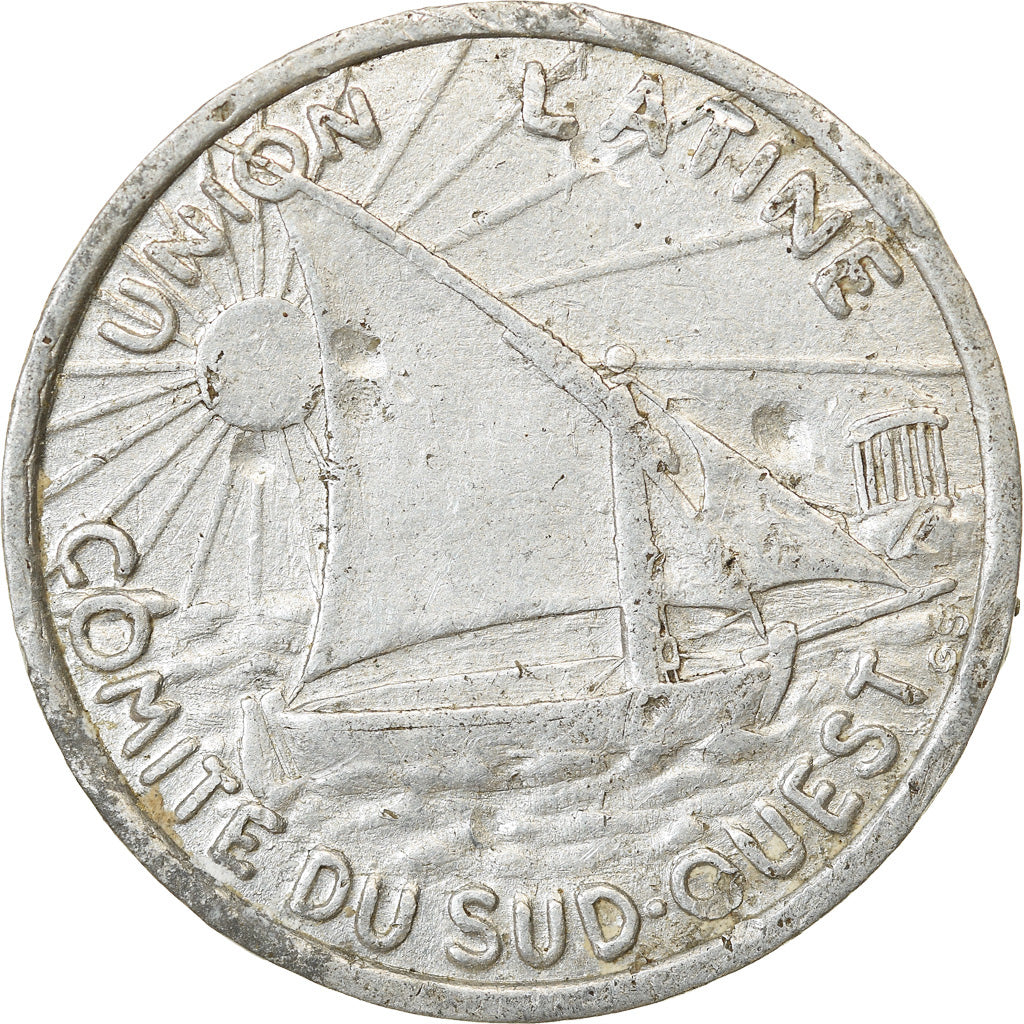 Coin, France, Union Latine, Comité du Sud-Ouest, Toulouse, 10 Centimes