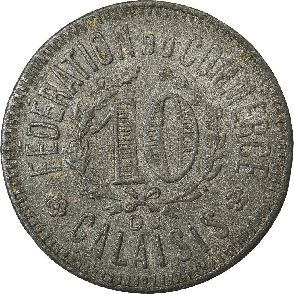Coin, France, Fédération du Commerce du Calaisis, Calais, 10 Centimes, 1920