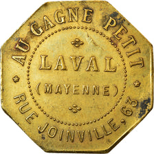 Coin, France, Au Gagne Petit, Rue Joinville, 63, Laval, 0.25 Centimes