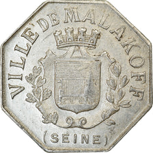 Moneta, Francia, Ville de Malakoff, Malakoff, 5 Centimes, BB+, Alluminio