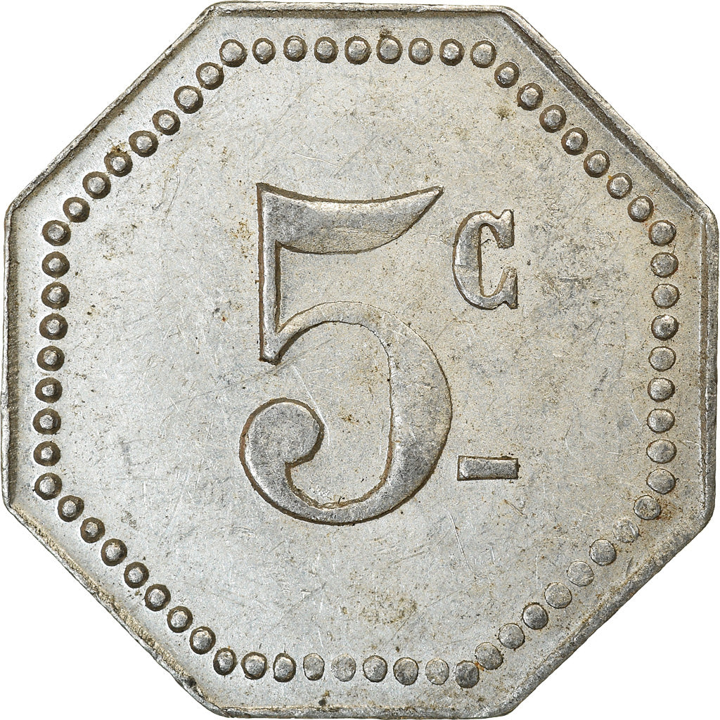 Munten, Frankrijk, Ville de Malakoff, Malakoff, 5 Centimes, ZF+, Aluminium